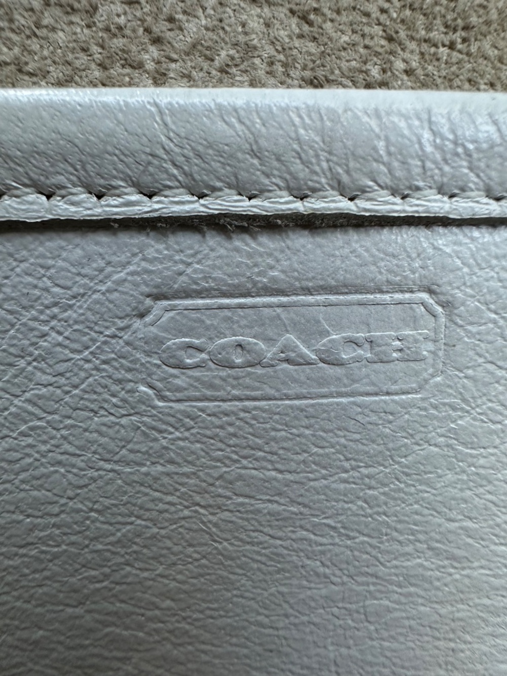 Ultra Rare Vintage COACH Bonnie Cashin Basic White Leather Shoulder Bag 1970s - Picture 15 of 16